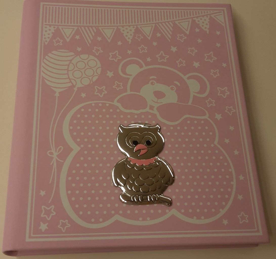 Album gufo rosa scarpette celeste argento Album gufo rosa scarpette celeste argento
